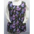lilacs roses reversible cobbler apron xxl plus size