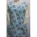 spring floral butterfly reversible cobbler apron lg xl