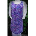 gorgeous purple floral vintage canning apron