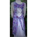 gorgeous purple floral vintage canning apron