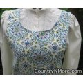 retro floral canning apron medium