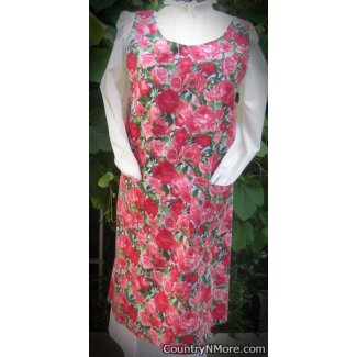 beautiful rose vintage canning apron