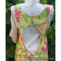 gorgeous floral pink vintage canning apron