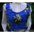tropical flowers vintage canning apron