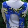 tropical flowers vintage canning apron