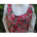 beautiful rose vintage canning apron