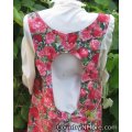 beautiful rose vintage canning apron