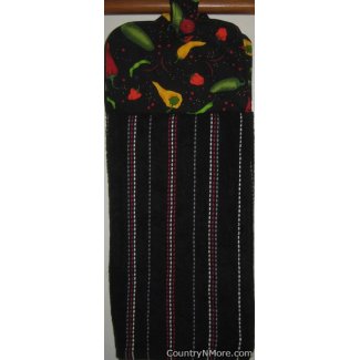 southwest chili pepper oven door kitchen tea towel