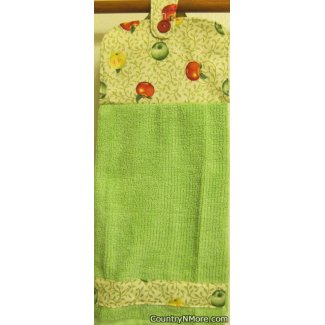 apple time oven door kitchen tea towel