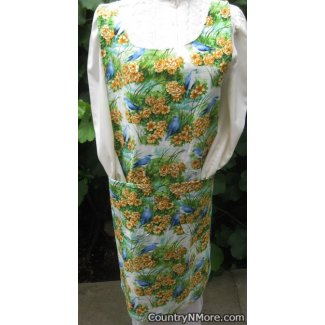 mountain bluebirds vintage canning apron