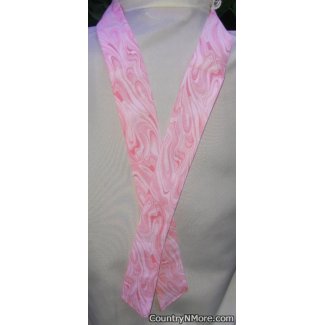 pink swirl neck cooler hot weather
