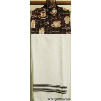 time coffee white oven door kitchen tea towel