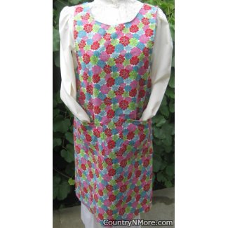 pretty flowers vintage canning apron