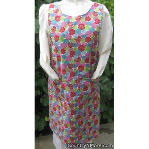 pretty flowers vintage canning apron