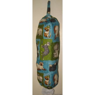 adorable cat grocery bag holder