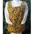 sunflowers give thanks cobbler apron lg xl