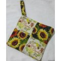 sunflowers give thanks cobbler apron lg xl