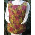 thanksgiving fall leaves cobbler apron lg xl