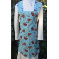 country animals vintage apron