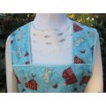 country animals vintage apron
