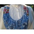 reversible vintage horse bandana apron