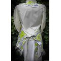 vintage yellow green floral gray plus size