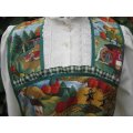 fall farm country vintage apron plus size