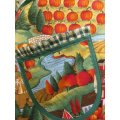 fall farm country vintage apron plus size