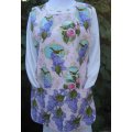 gorgeous bird lilac pink flower cobbler apron medium