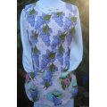 gorgeous bird lilac pink flower cobbler apron medium