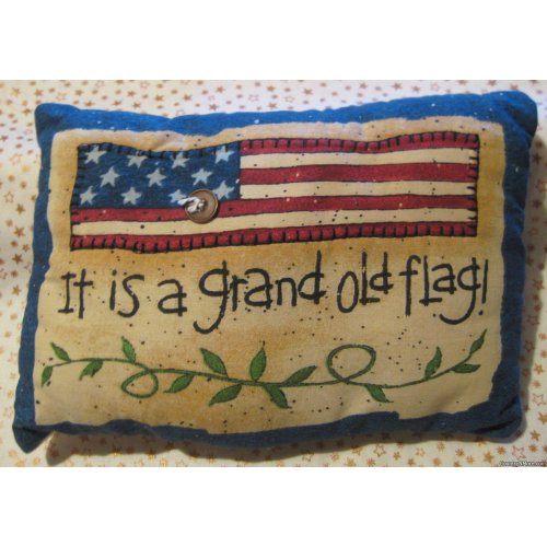 grand old flag americana pillow