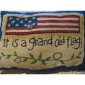 grand old flag americana pillow