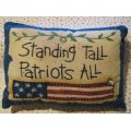 standing tall patriots americana pillow