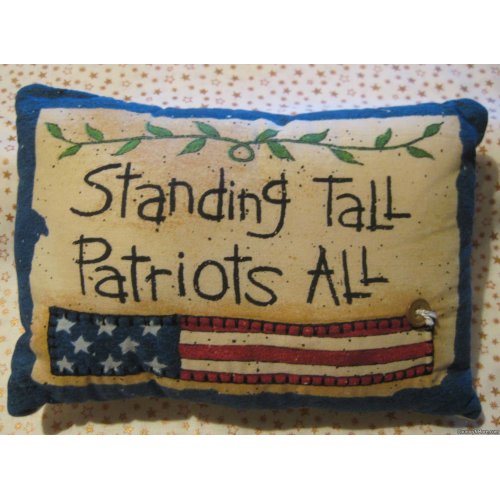 standing tall patriots americana pillow