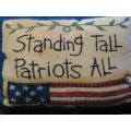 standing tall patriots americana pillow