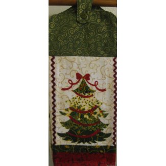 christmas tree velour oven door kitchen towel