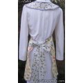 lavender tulips spring floral vintage apron