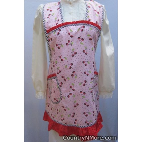 cute vintage handmade cherries polka dots