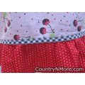 cute vintage handmade cherries polka dots
