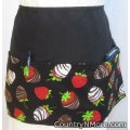 chocolate covered strawberries waitress hostess baking apron