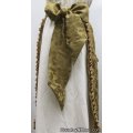 gorgeous vintage green swirl waist apron eyelet trim
