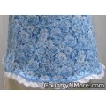 blue rose eyelet vintage style apron