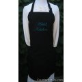 custom embroidered bbq apron black alikis kitchen