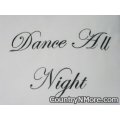 embroidered dance night sleep day pillow cover