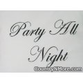 embroidered party night sleep day pillow cover