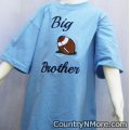 big brother embroidered football t shirt