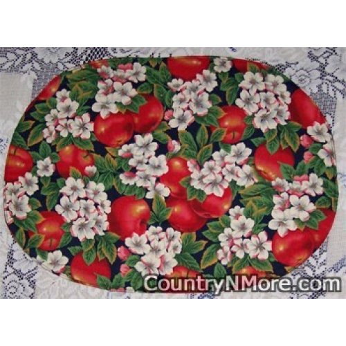 reversible apple blossom place mat