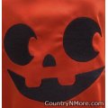 embroidered jack o lantern halloween adult bbq apron