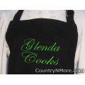 custom embroidered bbq apron glenda cooks