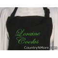 custom embroidered bbq apron loraine cooks